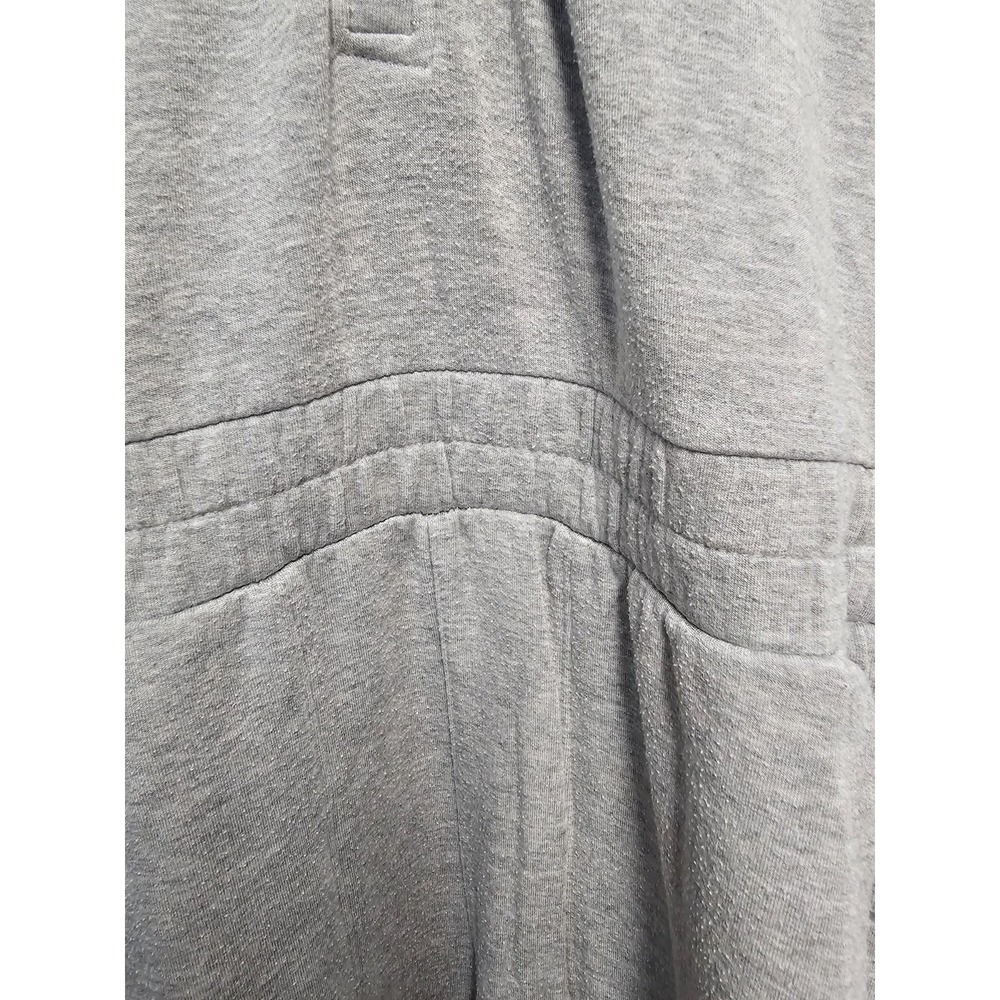 Athleta Girl gray one piece hooded jumpsuit 14 zipper thumb holes pockets - Picture 5 of 12